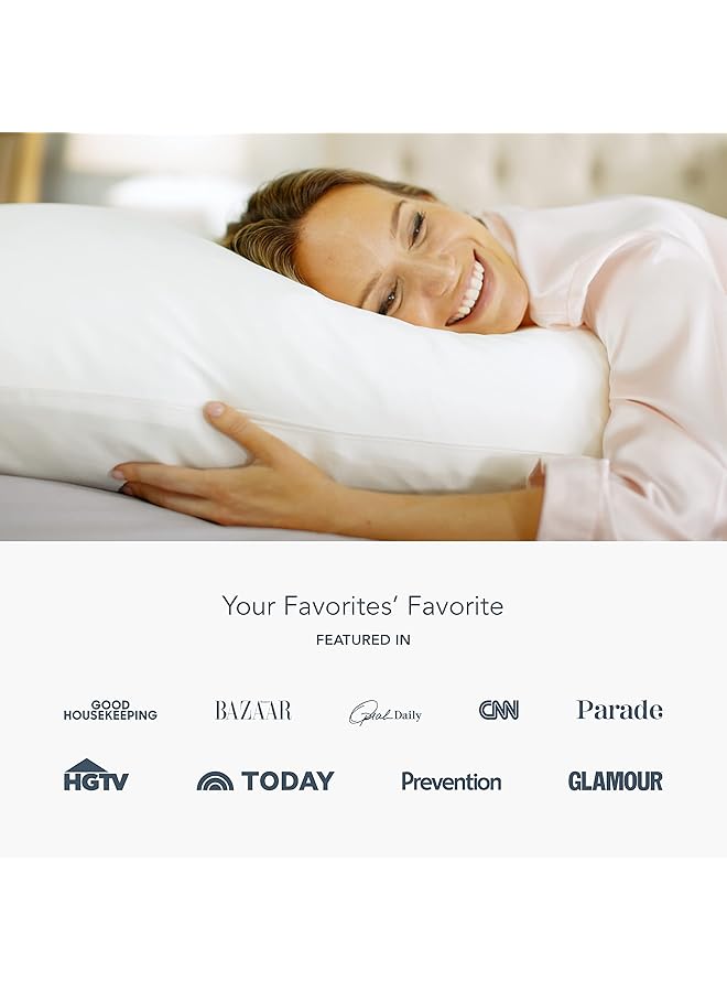 Fishers Finery 19Mm 100 Percent Pure Mulberry Silk Pillowcase Good Housekeeping Quality Tested White S - Image 2