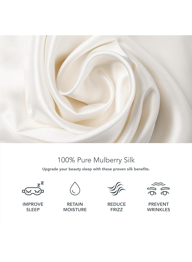 Fishers Finery 19Mm 100 Percent Pure Mulberry Silk Pillowcase Good Housekeeping Quality Tested White S - Image 4