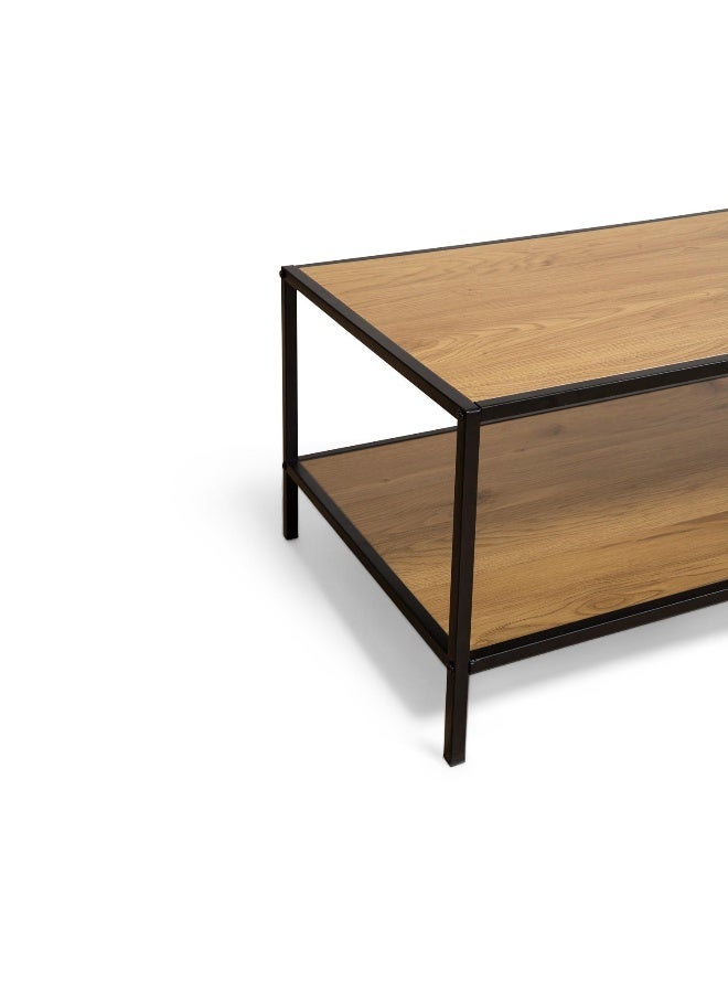 Pan Home Pavia Coffee Table Melamine - Natural And Black - Image 5
