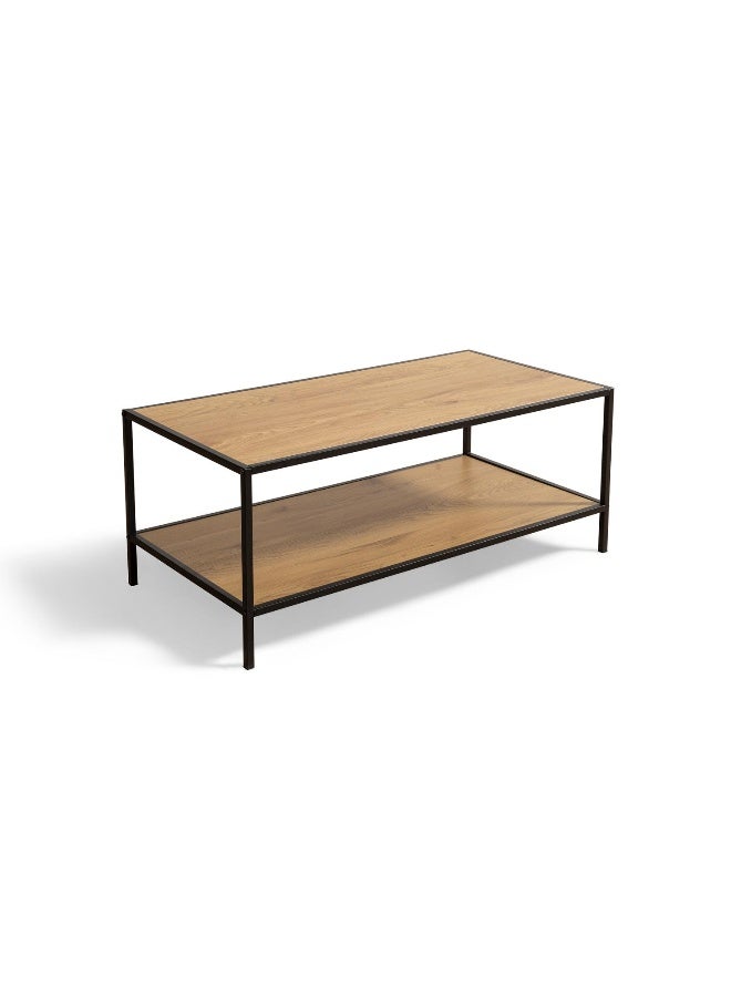 Pan Home Pavia Coffee Table Melamine - Natural And Black - Image 3
