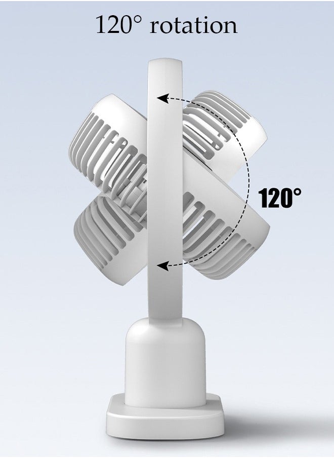 DUNISO Air Circulator Fan with Light Small Quiet Turbo Force Desk Fans with Base-Mounted Controls 3 Speed Cooling Fan Floor Fan for Whole Room Home Bedroom Office Outdoor  - Image 3