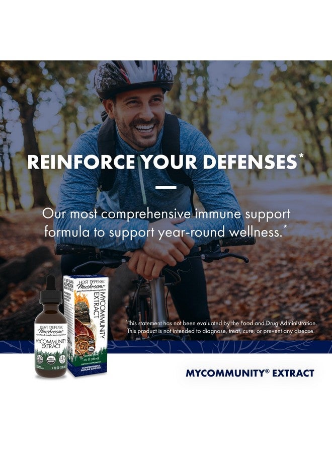 Host Defense MyCommunity Extract - 17 Species Blend Mushroom Supplement for Immune Support - Extract with Lion's Mane, Reishi. Chaga, Cordyceps, Turkey Tail & More - 4 fl oz (120 Servings)* - Image 3