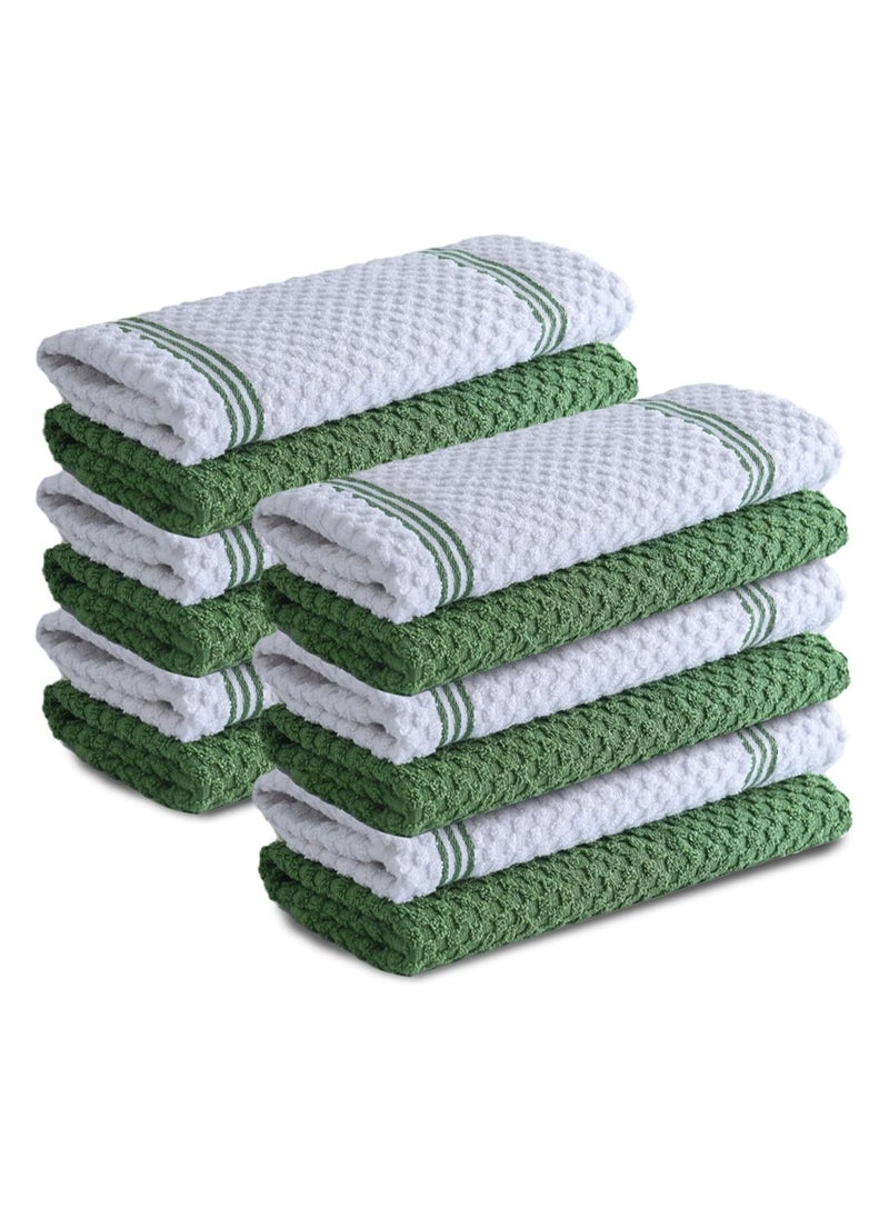 Infinitee Xclusives Premium Kitchen Towels - Green [Pack of 12] 100% Cotton Kitchen Hand Towels 15 x 25 Inches - Dish Towels for Kitchen - pzsku/Z72523883DC33FD5E5851Z/45/_/1727689448/2864160e-dc31-47cf-a0dd-0511e88ec597