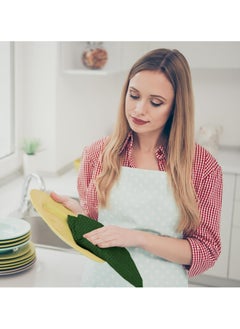 Infinitee Xclusives Infinitee Xclusives Premium Kitchen Towels - Green [Pack of 12] 100% Cotton Kitchen Hand Towels 15 x 25 Inches - Dish Towels for Kitchen  - Image 5