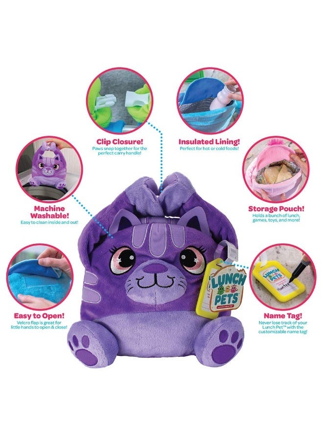 Lunch Pets Plush Insulated Lunch Box for Kids - 2-in-1 Stuffed Animal & School Lunch Bag - Thermal Lined to Keep Food Fresh - Machine Washable & Lightweight - Fun Designs for Boys & Girls. - Image 3