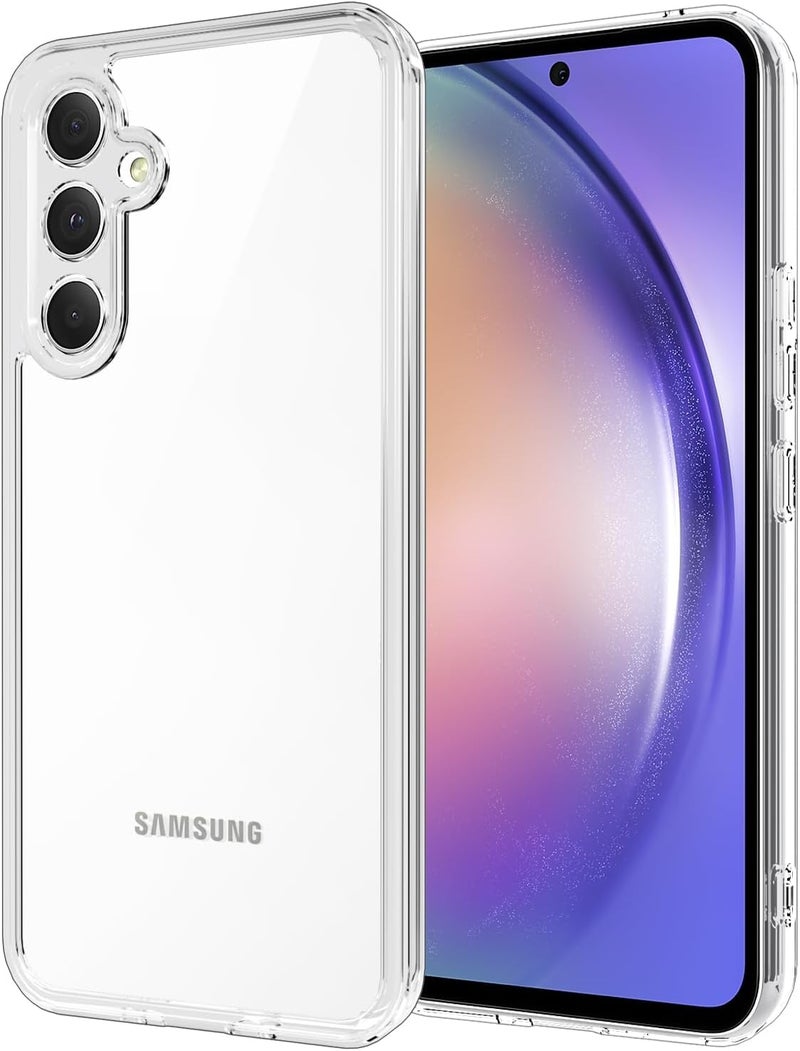 Realcase غطاء خلفي سيليكون لجهاز سامسونج A54 5G، مقاوم للخدوش، شفاف كريستالي، واقي للصدمات، غطاء خلفي لجهاز سامسونج جالاكسي A54 5G - Image 1