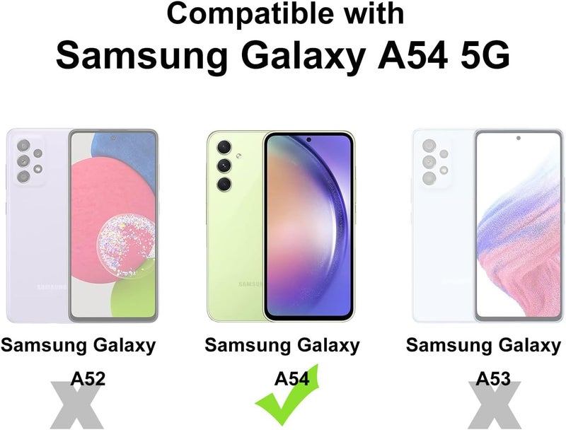 Realcase غطاء خلفي سيليكون لجهاز سامسونج A54 5G، مقاوم للخدوش، شفاف كريستالي، واقي للصدمات، غطاء خلفي لجهاز سامسونج جالاكسي A54 5G - Image 2