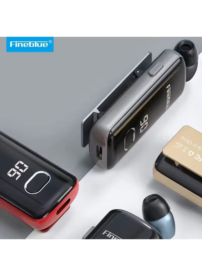 فاينبلو سماعة بلوتوث F580 قابلة للسحب مع خاصية إلغاء الضوضاء والاهتزاز وميكروفون للتحكم في مستوى الصوت وبلوتوث 5.3 - Image 5