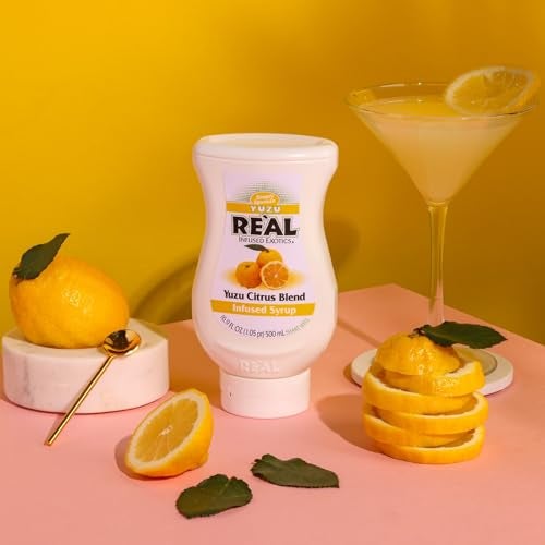 Reàl Infused Exotics Yuzu Reàl Infused Exotics, Yuzu Citrus Blend Infused Syrup, 16.9 FL OZ Squeezable Bottle - Image 2