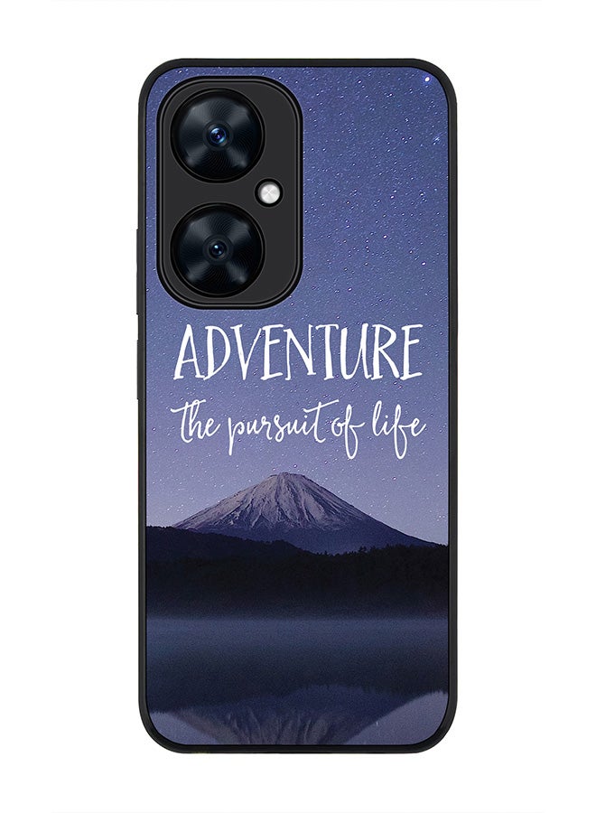 Stylizedd Rugged Black Edge case for Huawei nova 11i , Slim fit Soft Case Flexible Rubber Edges Anti Drop TPU Gel Thin Cover - Adventure - Image 1
