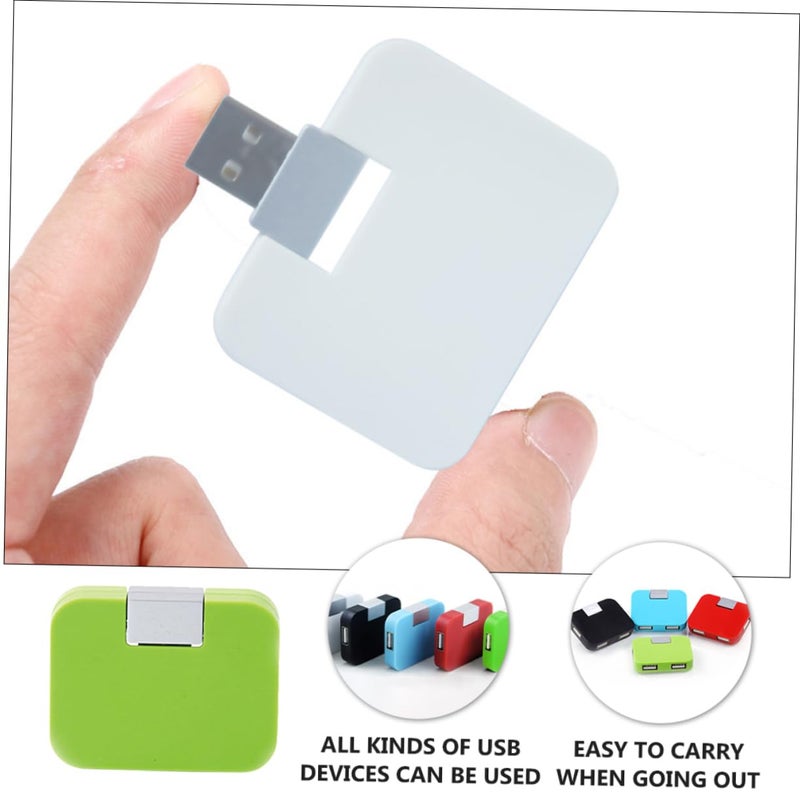 USB Hub 4 منافذ USB مقسم للكمبيوتر المحمول لنقل البيانات لون عشوائي التوصيل والتشغيل - Image 3