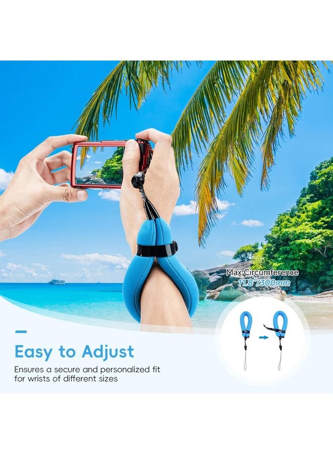 Waterproof Camera Floating Wrist Strap Photographer Gift for Men and Women, Blue, 18cm - Image 3