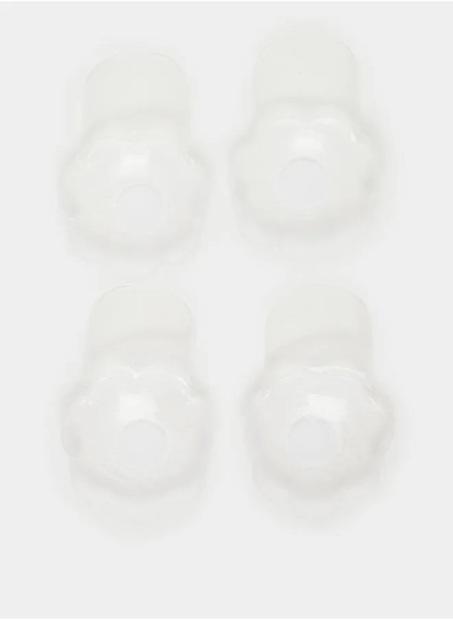 Styli TRANSPARENT FLOWER SHAPE SILICONE NIPPLE COVERS