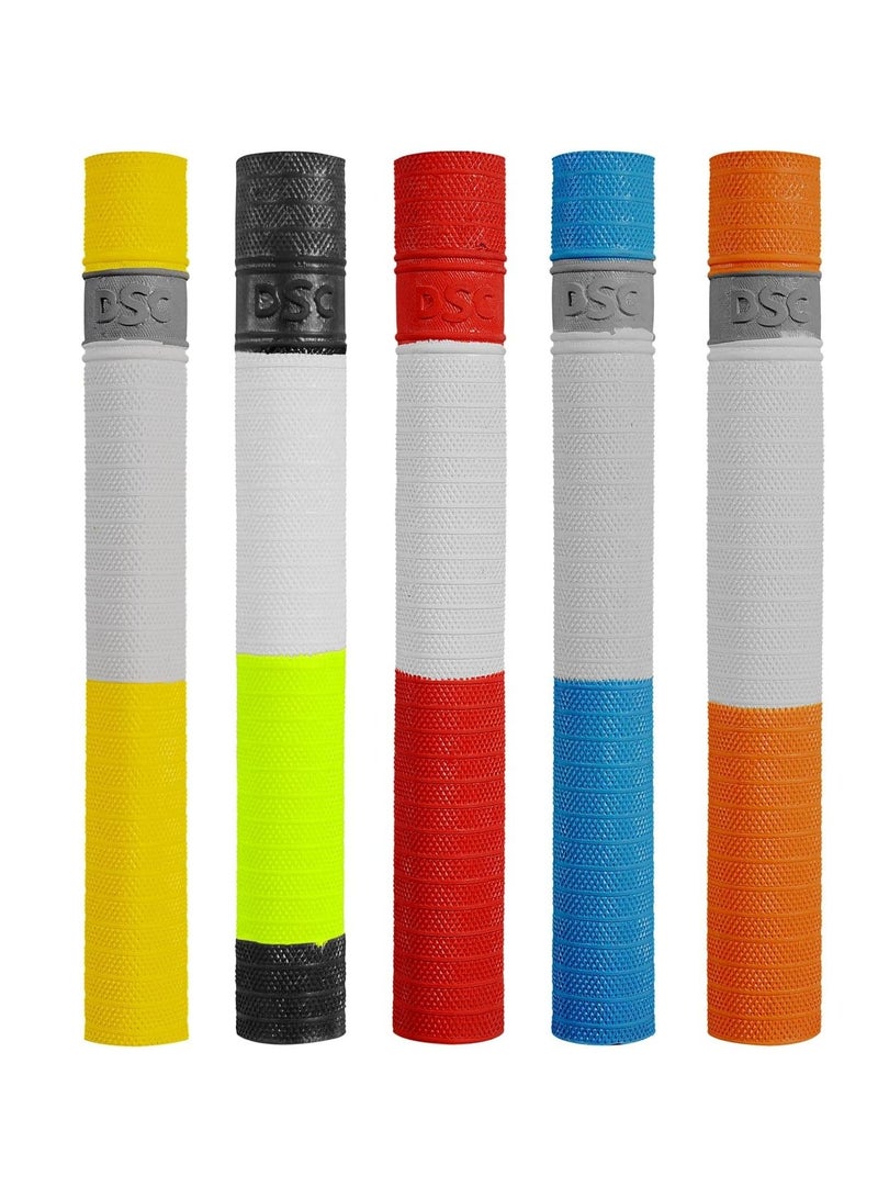 دي أس سي مقبض مضرب الكريكيت DSC Spyder للشباب | اللون: أحمر | قبضة مطاطية عالية الجودة تمتص الصدمات | راحة وتحكم مثالي | قطعة واحدة - Image 3