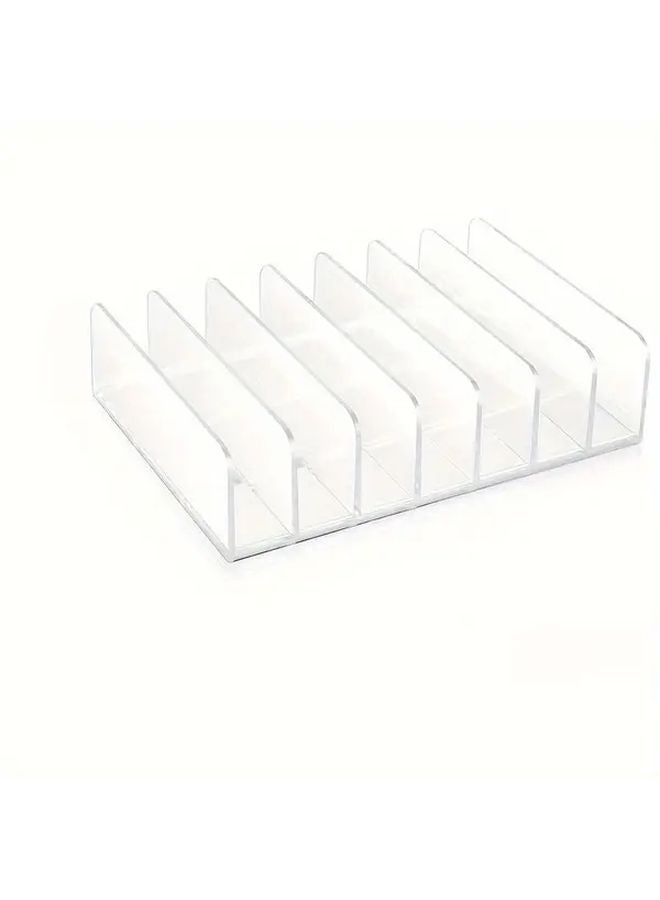 1pc Transparent DVD CD Organizer Space Saving Storage Stand Home Office Gift - Image 1