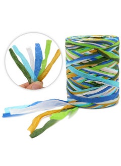 g2plus Colored 262 Feet Raffia Paper Ribbon6 Colored Packing Paper String Perfect For Gift Wrapping And Diy Decoration (White)  - Image 2