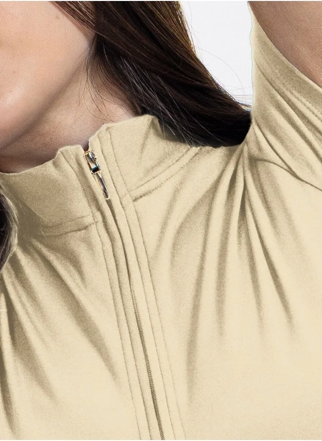 SHAPES BEIGE SOFT SHORT JUMPSUIT for Women | Best Price UAE