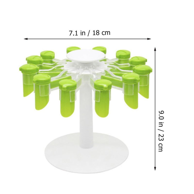 Amosfun Spice Rack Organizer Rotating with Sealing Clips Kitchen Storage - Image 3