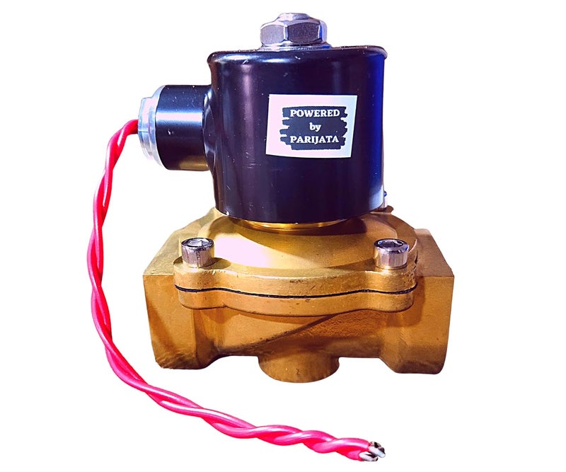 Parijata Brass solenoid valve 1 inch for industrial water purifier irrigation overhead tank Normally closed type sv 220V AC - Image 5