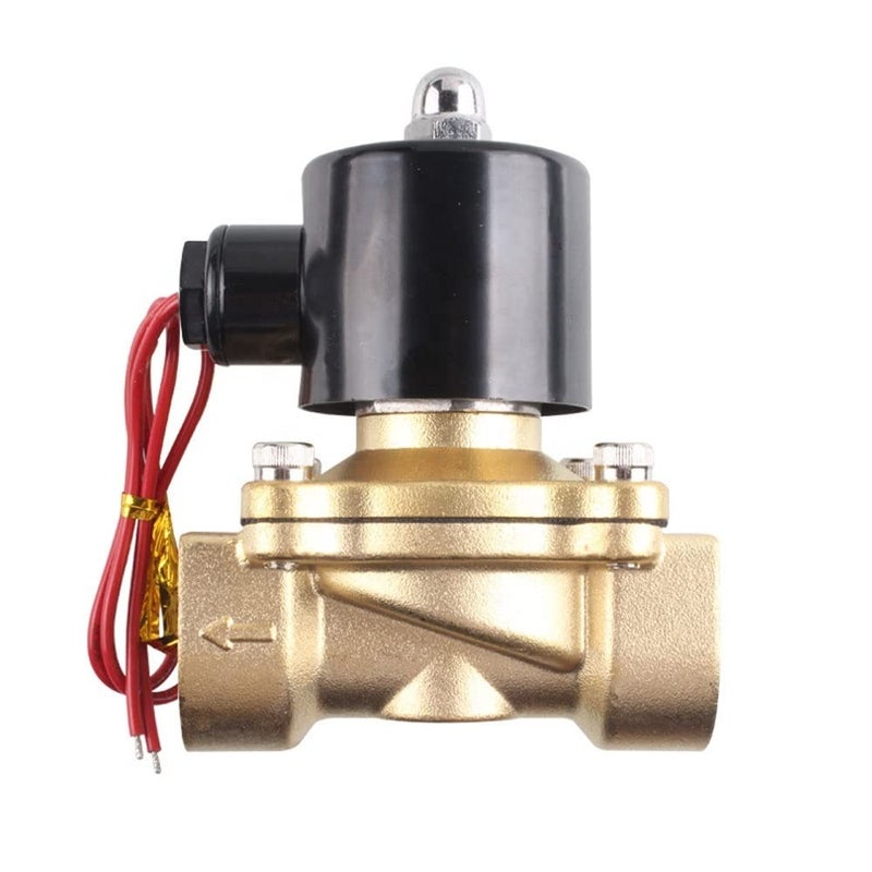 Parijata Brass solenoid valve 1 inch for industrial water purifier irrigation overhead tank Normally closed type sv 220V AC - Image 1