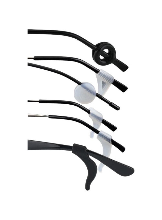 Oona Glasses Anti-Slip Ear Hooks For Sports And Activities, 4 Pairs Of Black Standard Ear Hooks - Image 3