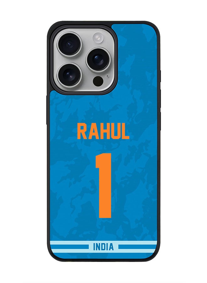 Stylizedd For iPhone 16 Pro Case [Compatible with MagSafe] Slim Magnetic cover Phone Case iPhone 16 Pro -India KL Rahul Jersey No 1  - Image 1