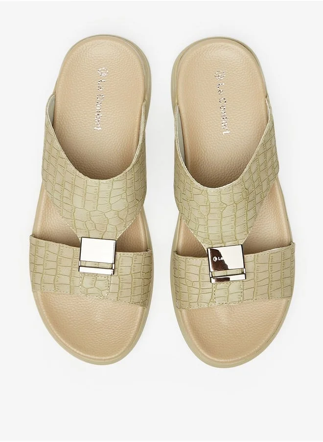 Le Confort Men's Textured Slip-On Sandals