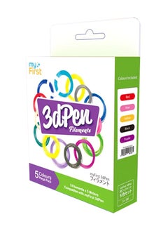 myFirst 3D Pen Filaments | Child-Safe Rapid Solidification Filaments, Biodegradable Made from Polyester, works with 3D Pen - 5x Warm Colors  - Image 1