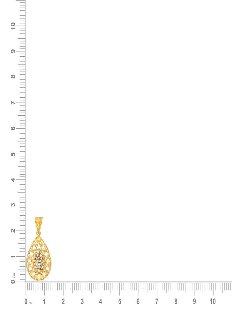 Malabar Gold and Diamonds 22 Carat 916 Purity Yellow Gold Uncut Diamond Pendant EGNPRE600PN5Y For Women  - Image 5