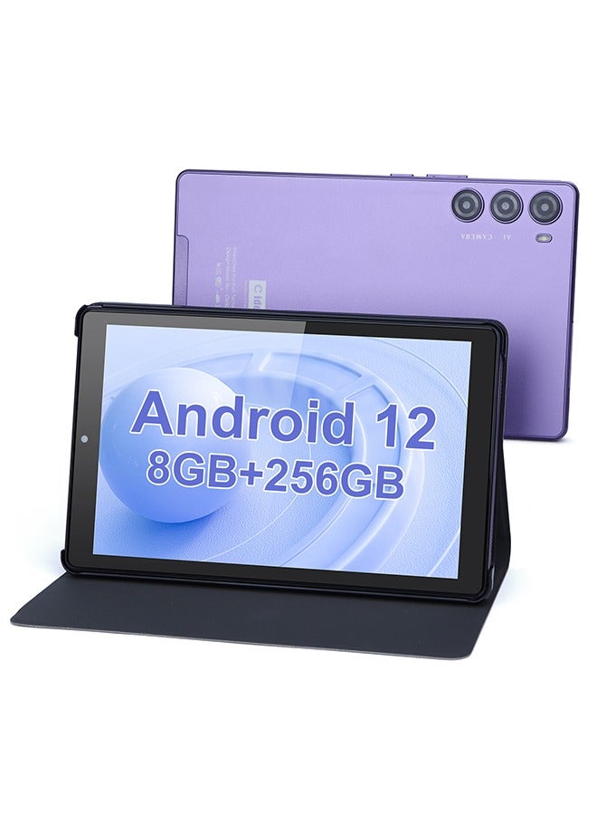 9 Inches Android 12 Tablets WiFi  256GB ROM,HD IPS Touch Screen,8000mAh Battery Working Gaming Purple