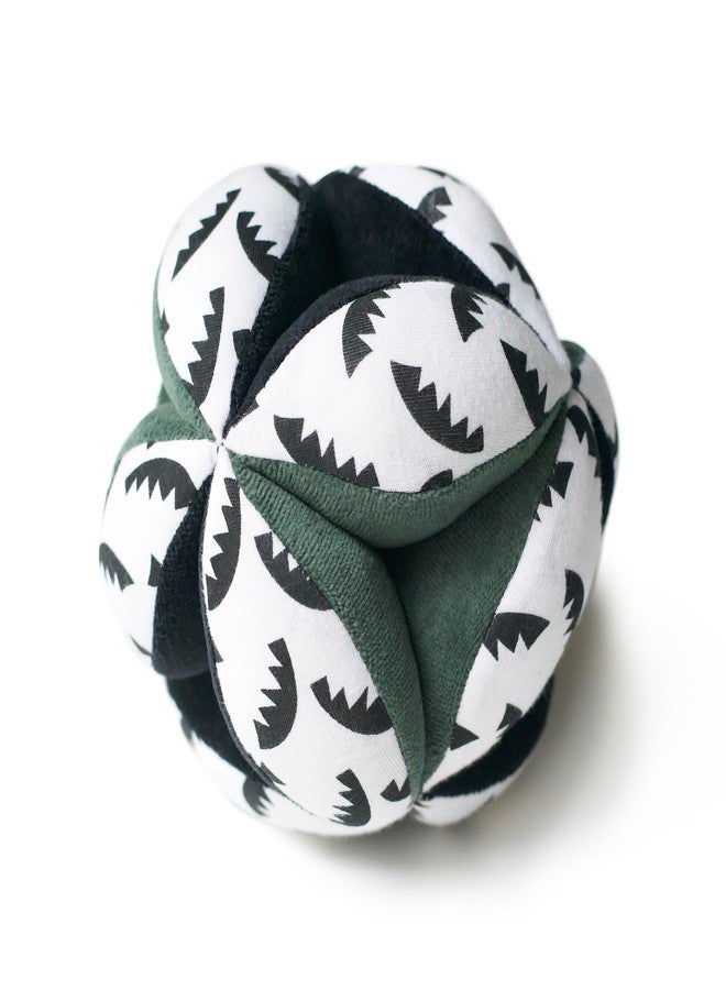 Wee Gallery Montessori Clutch Ball, Soft Cotton Visual Sensory Toys for Babies, Easy to Hold Baby Developmental Toy for Infant Play, Jungle - Image 2