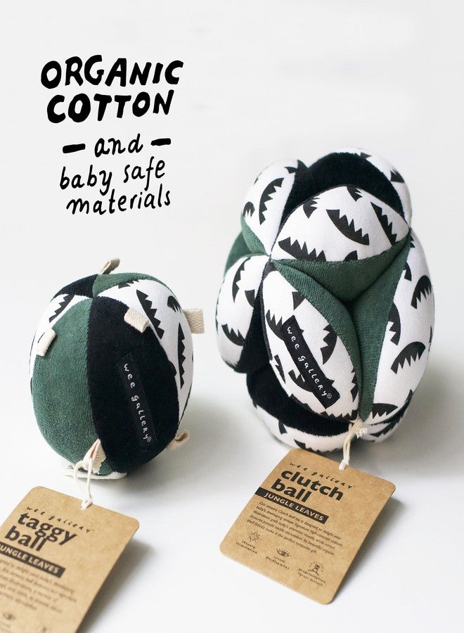 Wee Gallery Montessori Clutch Ball, Soft Cotton Visual Sensory Toys for Babies, Easy to Hold Baby Developmental Toy for Infant Play, Jungle - Image 4