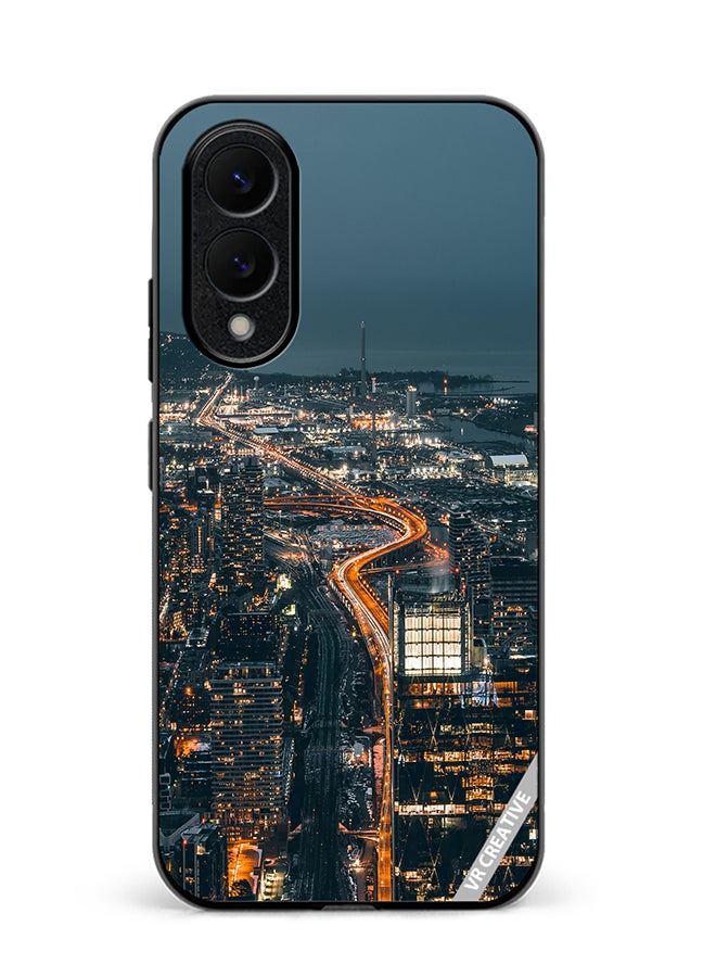 Protective Case Cover For Samsung Galaxy S25 Edge Pas Sans Logo Design Multicolour