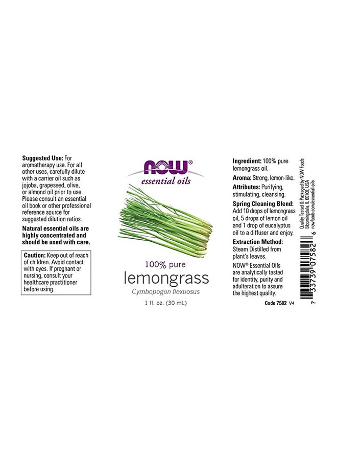 Now Solutions Lemongrass Oil 1 Oz 100%Pure - Image 3