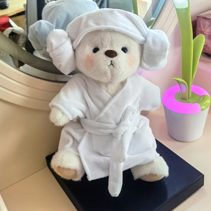 30cm Lena Bear Bathrobe Replacement Little Red Book Same Style Star Dailou Shark Clothes Cute Plush Toy - Image 4