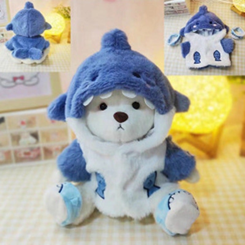 30cm Lena Bear Bathrobe Replacement Little Red Book Same Style Star Dailou Shark Clothes Cute Plush Toy - Image 5