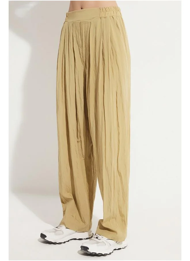 جون June Elastic Waist Trouser Dark Green