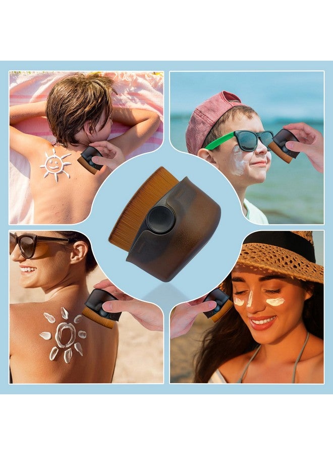 Esimen Sunscreen Applicator For Kids Sunblock Buddy With Protective Caps Sun Lotion Applicator Sun Cream Brush For Blending Liquid Cream Or Flawless Powder Cosmetics (Black) - Image 4