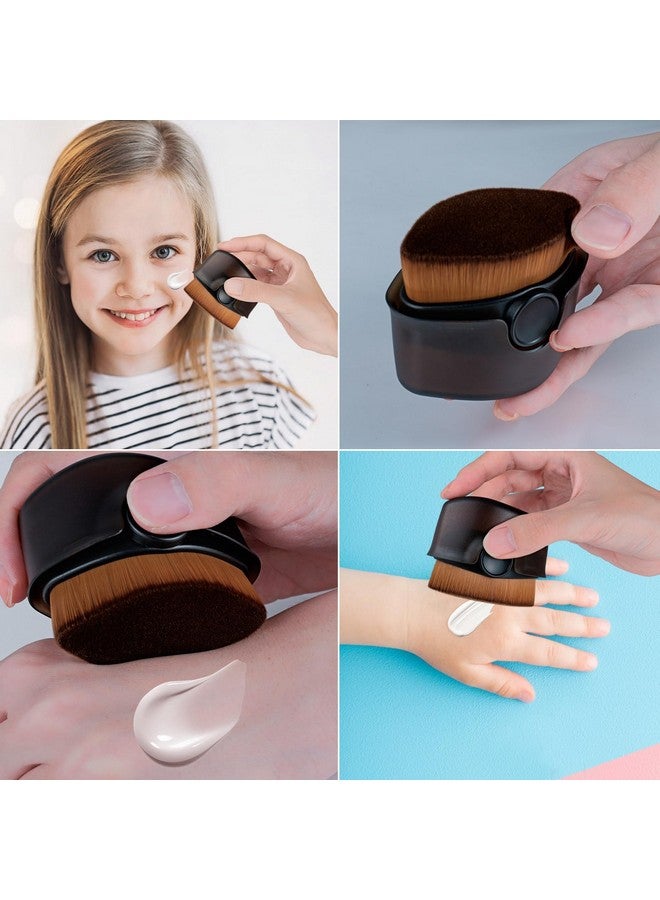 Esimen Sunscreen Applicator For Kids Sunblock Buddy With Protective Caps Sun Lotion Applicator Sun Cream Brush For Blending Liquid Cream Or Flawless Powder Cosmetics (Black) - Image 5