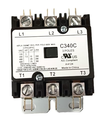 Diversitech Packard C340C 3 Pole 40 Amp Contactor 208/240 Volt Coil Contactor - Image 2