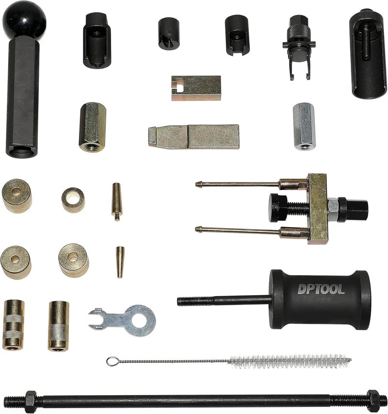 DPTOOL Fuel Injector Removal Puller Kit Injector Seal Install Tool Compatible with Volkswagen TDi 4 Cyl 8V 16V Diesel Replacement for Audi VW 1.2 1.4 1.6 1.8 2.0 2.7 3.0 3.2 3.6 V6 4.2 V8 FSI Petrol - Image 2