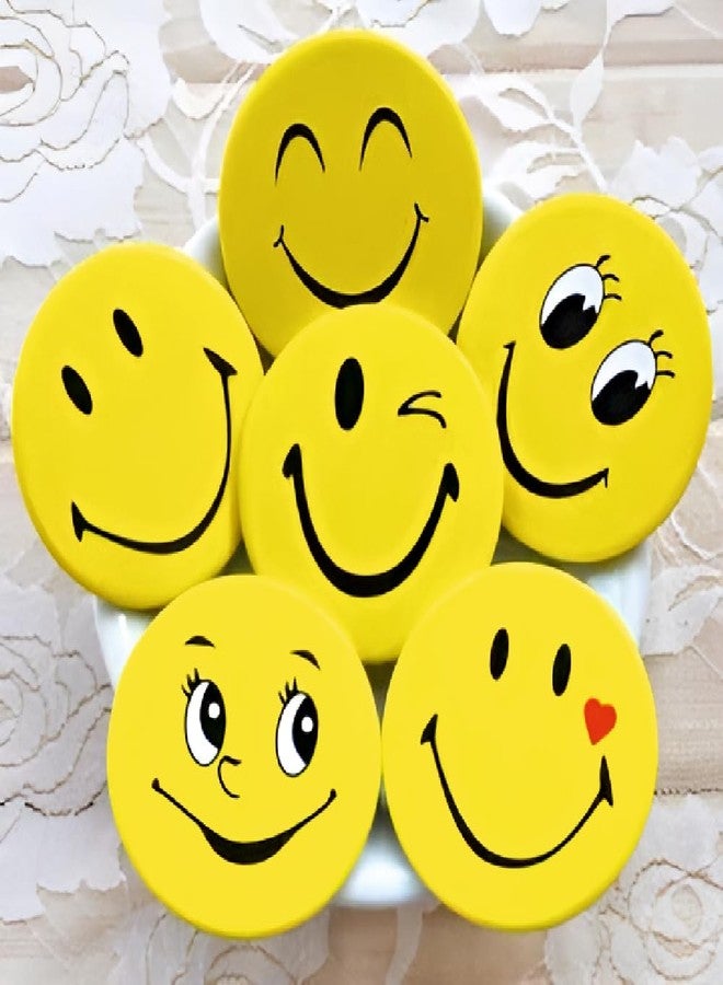 Akki Wold Smiley Emoji Birthday Party Return Gifts for Kids Button Pins Badge Metal Brooch (Multicolour) - Set of 30 - Image 2