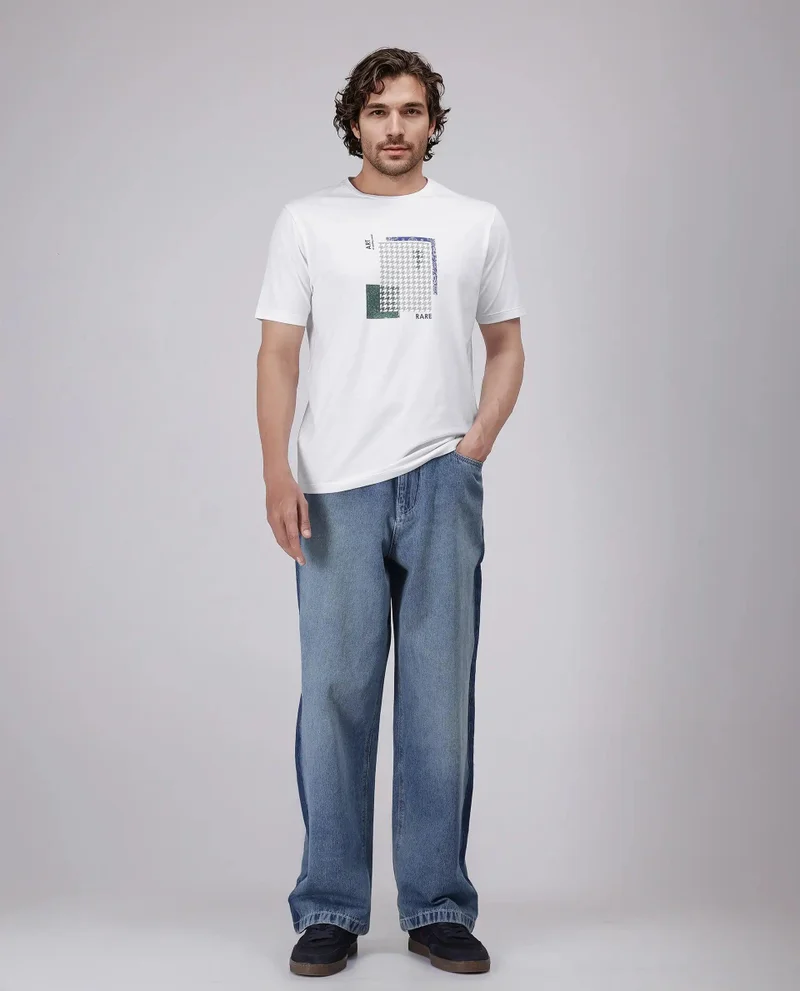 Rare Rabbit Men's Graphic Print T-Shirt