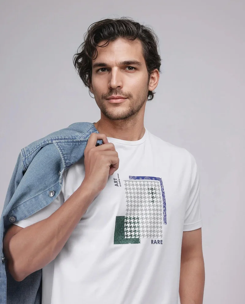 Rare Rabbit Men's Graphic Print T-Shirt