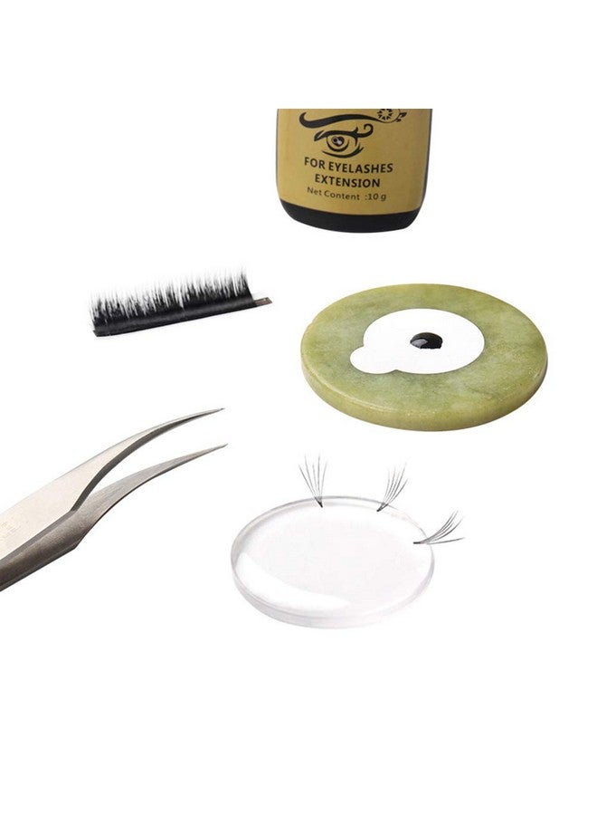 Beaupretty 10Pcs Silicone Lash Pads Pallet Round Graft False Eyelashes Stand Holder Eyelash Extensions Tools For Salon Home - Image 2