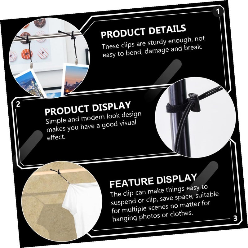 6 Pcs Adjustable Nylon Windproof Photography Backdrop Clips Elastic Grip Clamp Set For Studio Support Multi Use Clothes And Canvas Random Color - Image 5