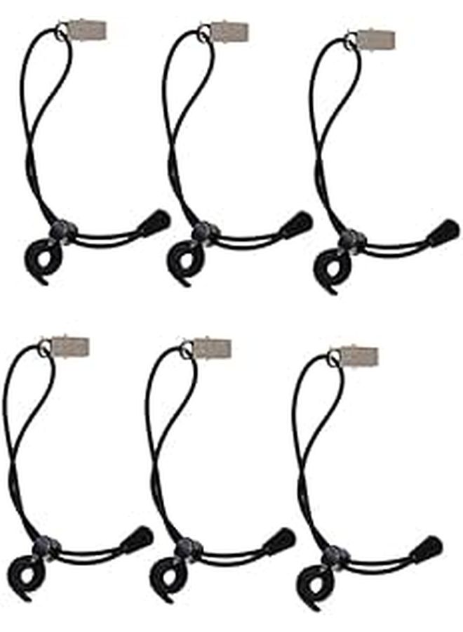 6 Pcs Adjustable Nylon Windproof Photography Backdrop Clips Elastic Grip Clamp Set For Studio Support Multi Use Clothes And Canvas Random Color - Image 1