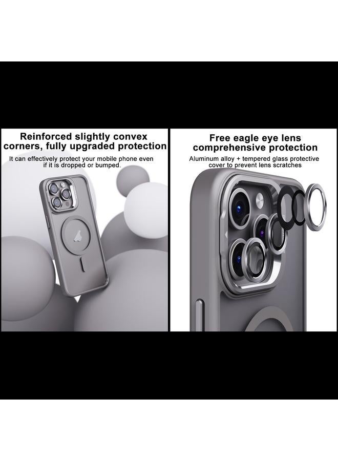 اس-توب جراب لهاتف iPhone 13 مع حامل عدسة غير مرئي مصنوع من مادة البولي كربونات + جراب هاتف MagSafe غير لامع من مادة TPU - Image 4