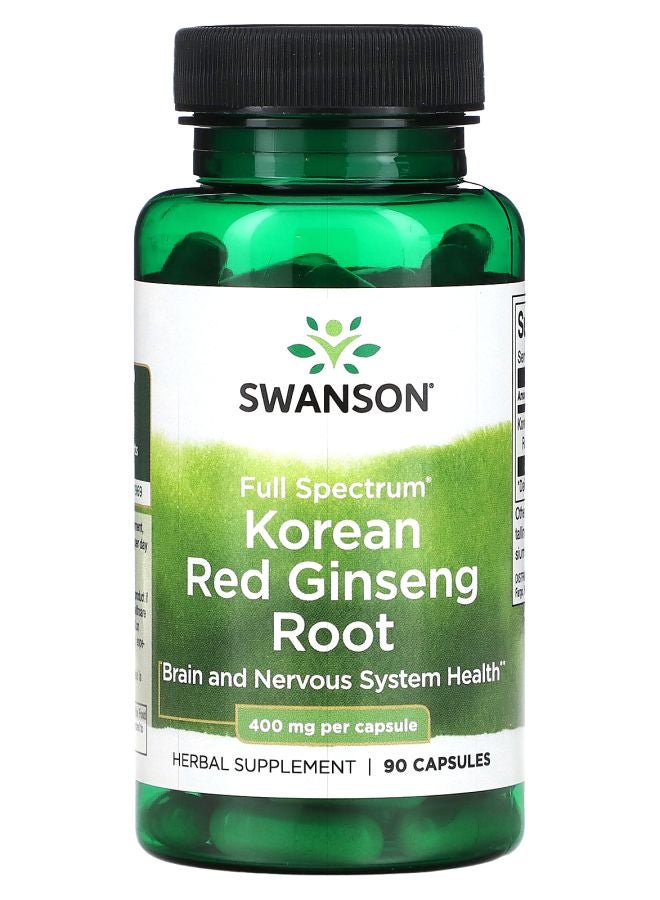 SWANSON Full Spectrum Korean Red Ginseng Root 400 mg 90 Capsules