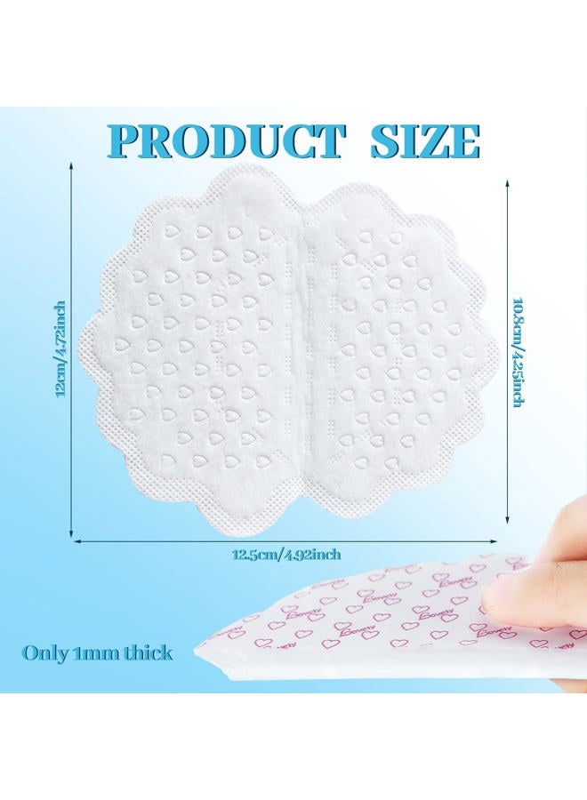 Loopeer 50 Pack Large Underarm Sweat Pads for Women Armpits Adhesive Disposable Dress Guards Non Visible Secret Sweat Block Comfortable Unflavored Non Sweat Armpit Protection for Sweating, 4.92 x 4.53 Inches  - Image 2